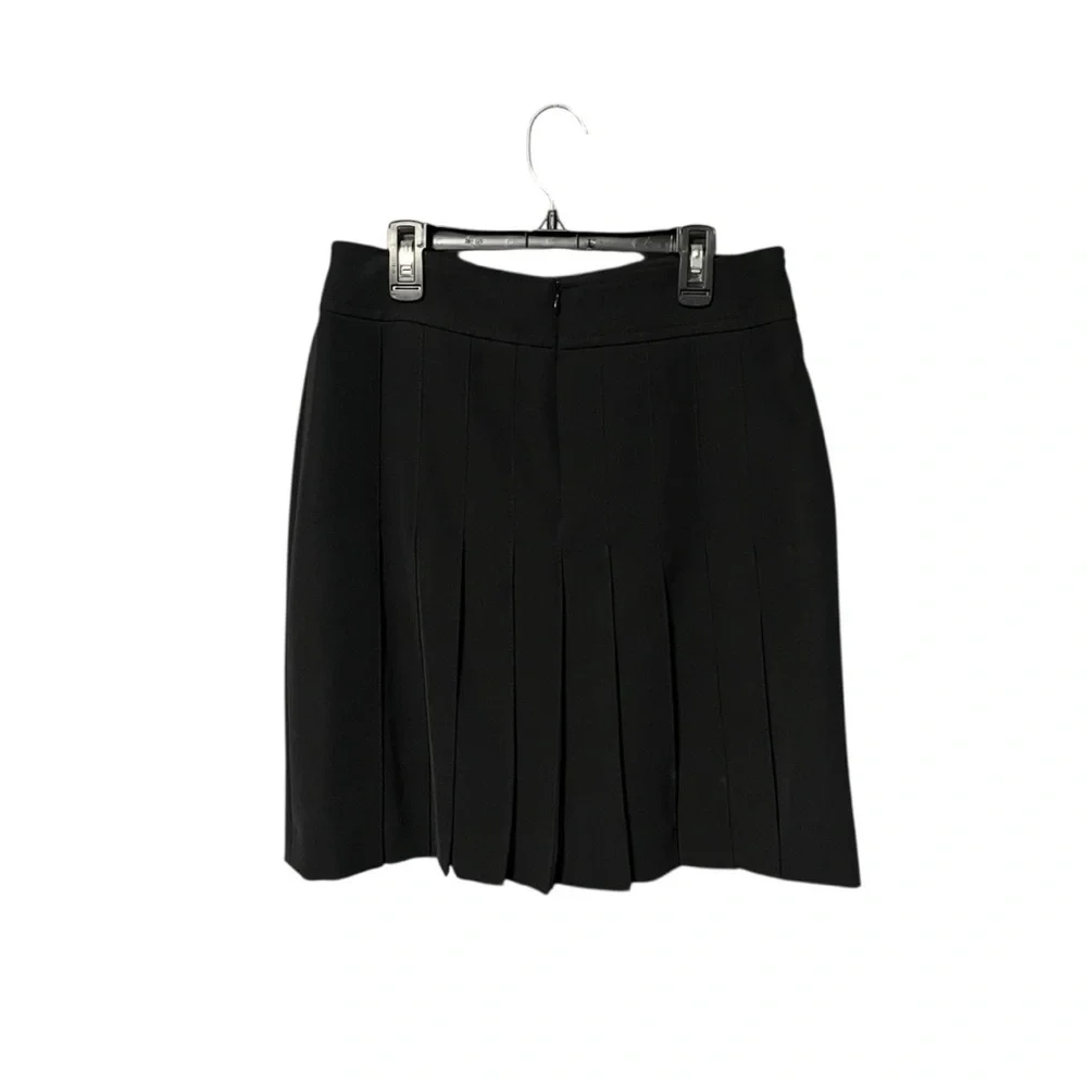 Akris Punto Wool Blend Pleated Pencil Skirt